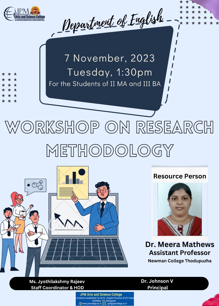 WORKSHOP ON RESEARCH METHODOLOGY